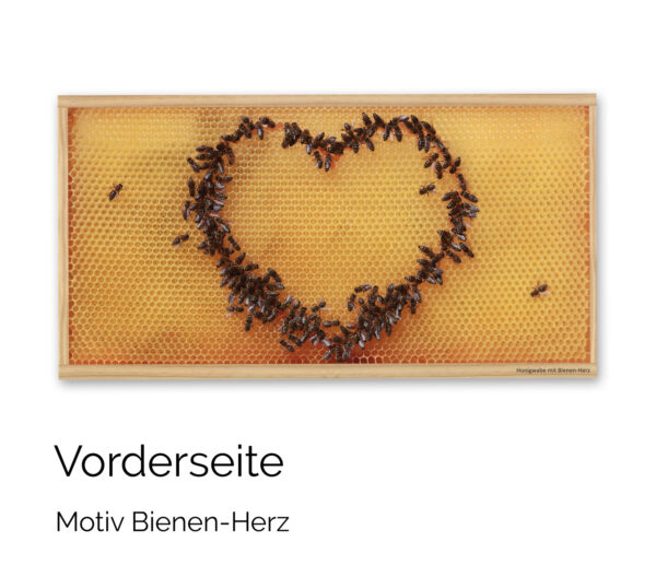 Postkarten Motiv Bienen-Herz (5 Stück) – Bild 4